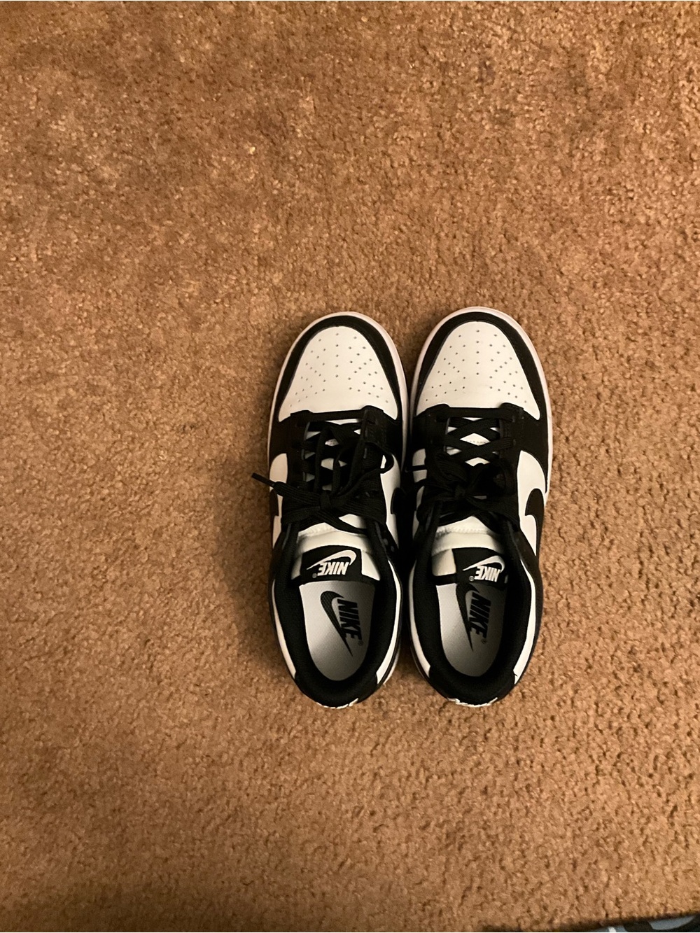 Nike Kids Black and White Low-Top Sneakers
